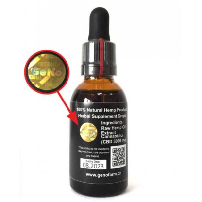 Конопляное (КБД) масло CBD Oil 3000mg GeNO 30 мл. — изображение 4